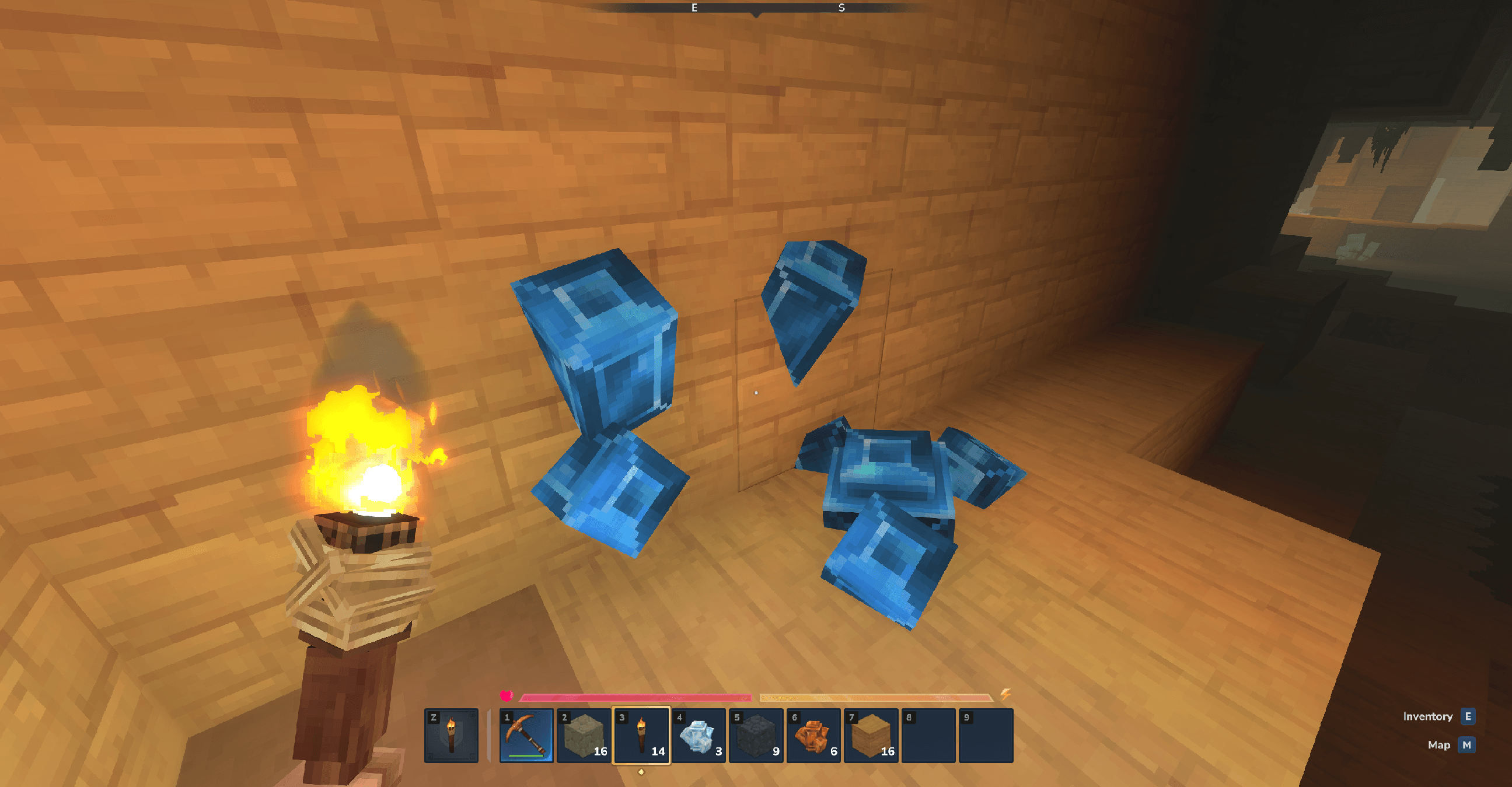 Naturally Generated Sapphire Ore Vein