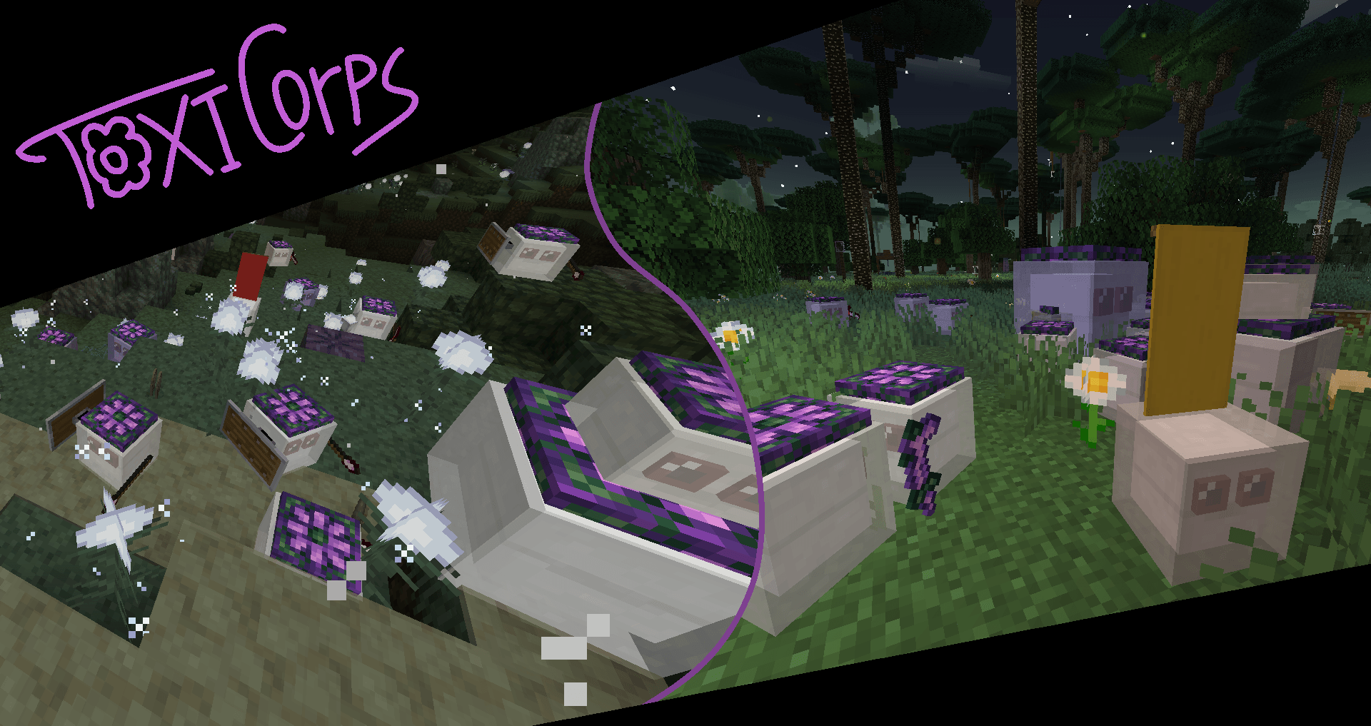 Unkind and annoying, the Mitopian ToxiCorp has been caught snooping around dark, swampy dimensions! Strike down their Veno-Mi and take the Venemium Blooms they drop!