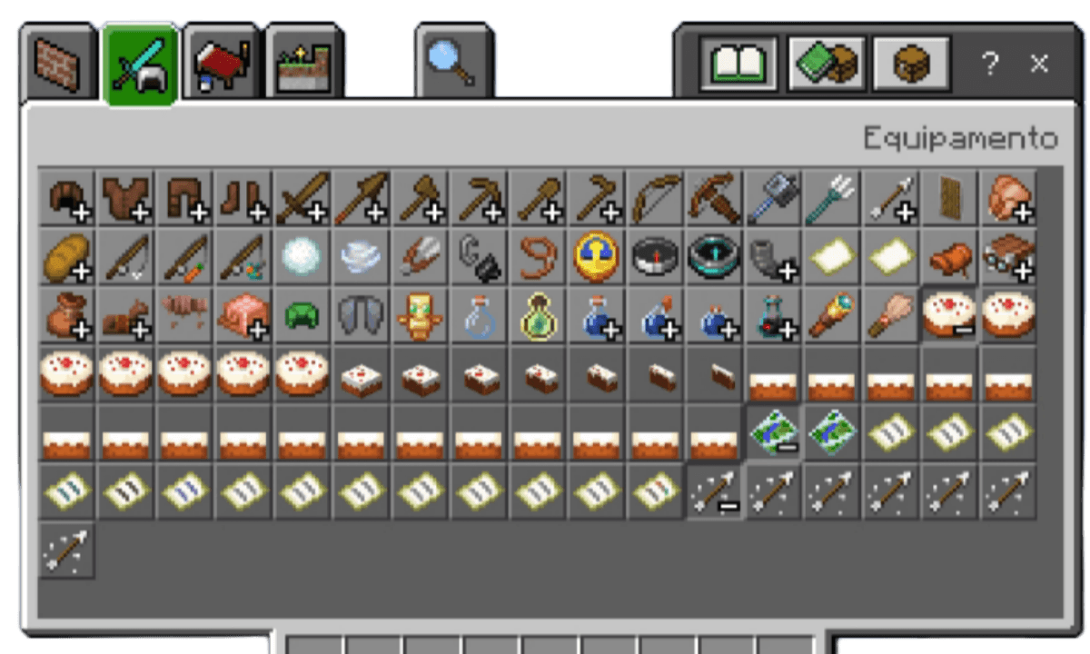 All blocks/items in Equipament category!