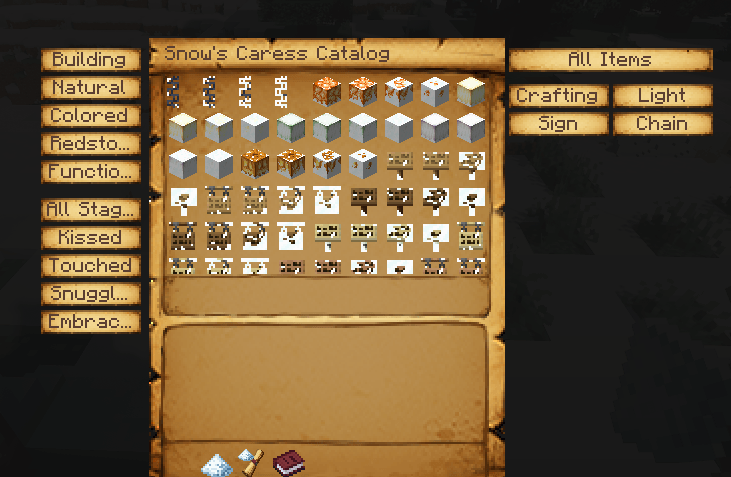 Examples of added blocks