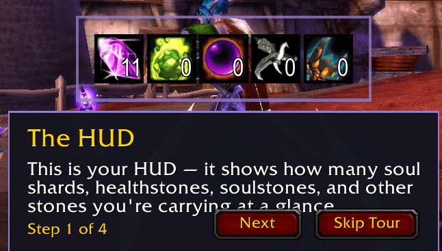 Track key items in your hud