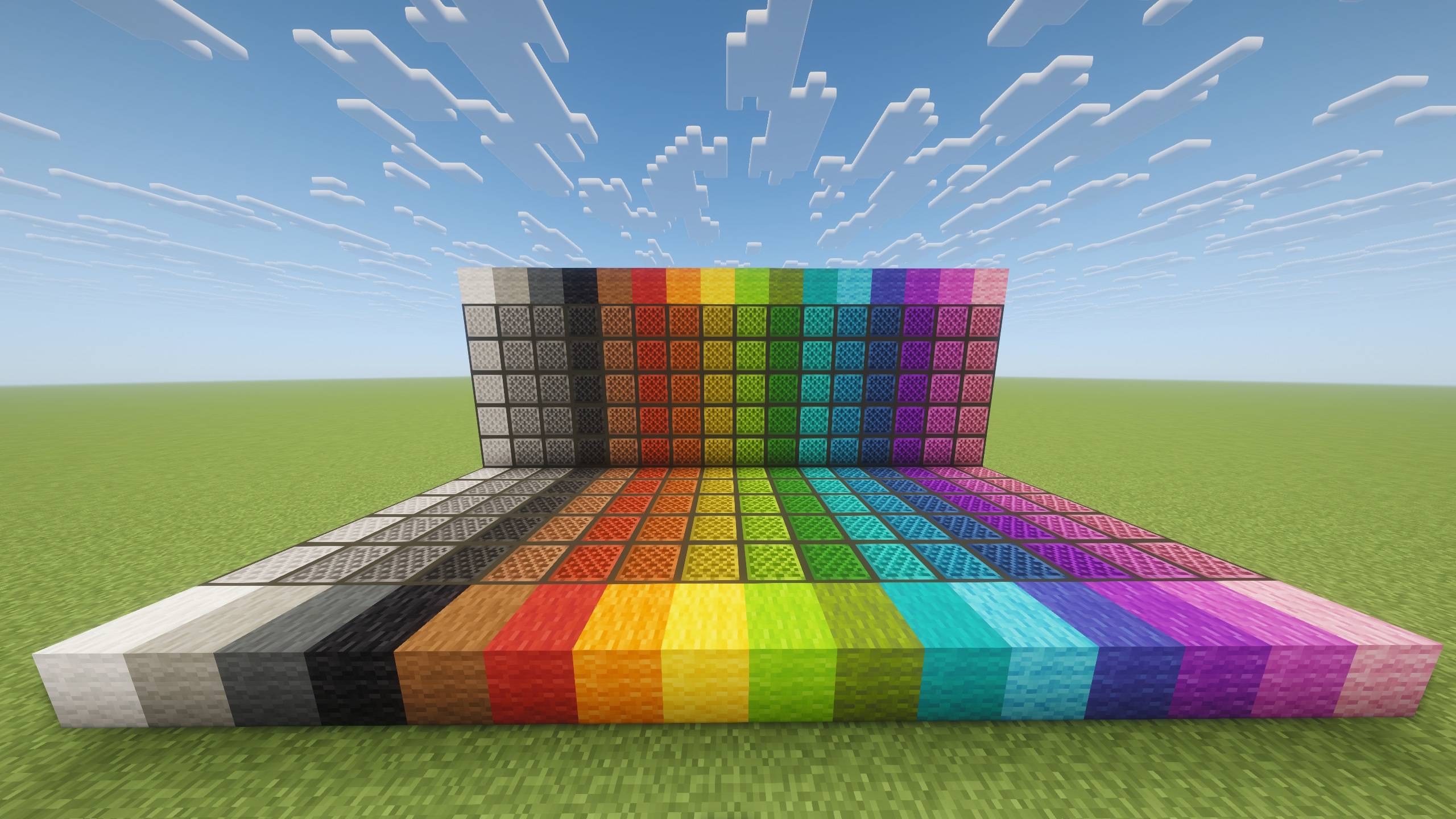 All new note block colors! (Brown is the original note block).
