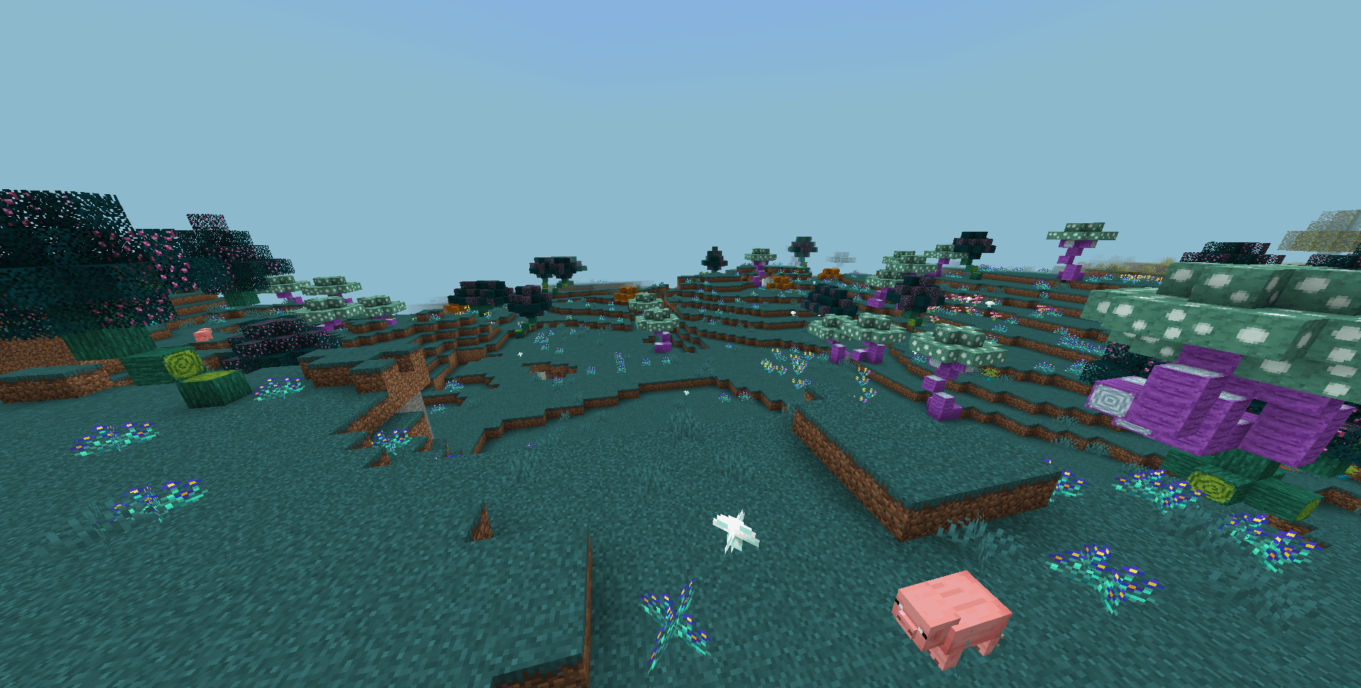 A new biome with odd flora and fauna