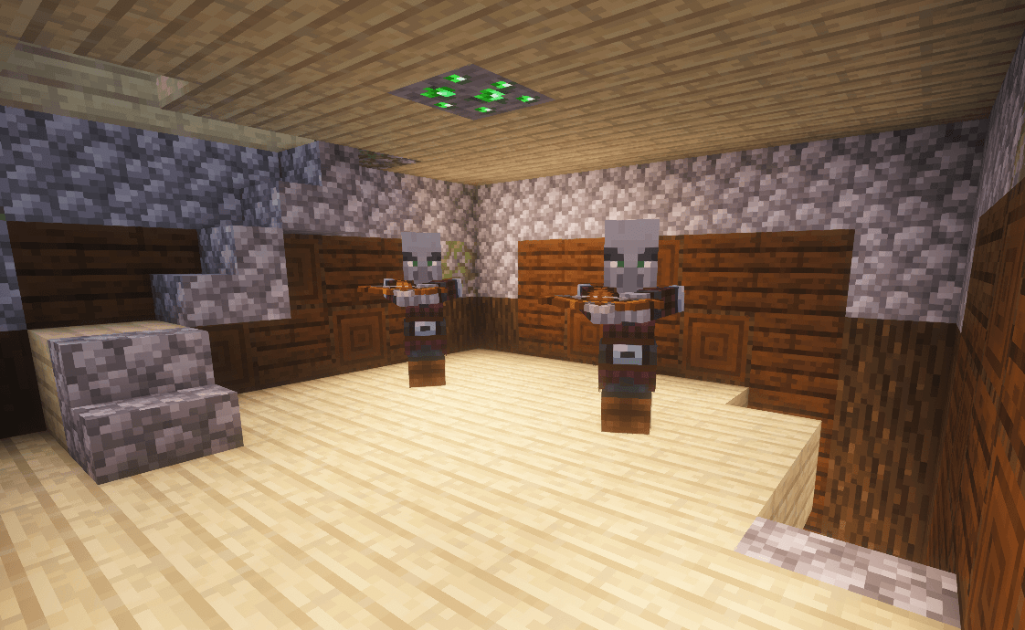 Pillager Outpost Island inside