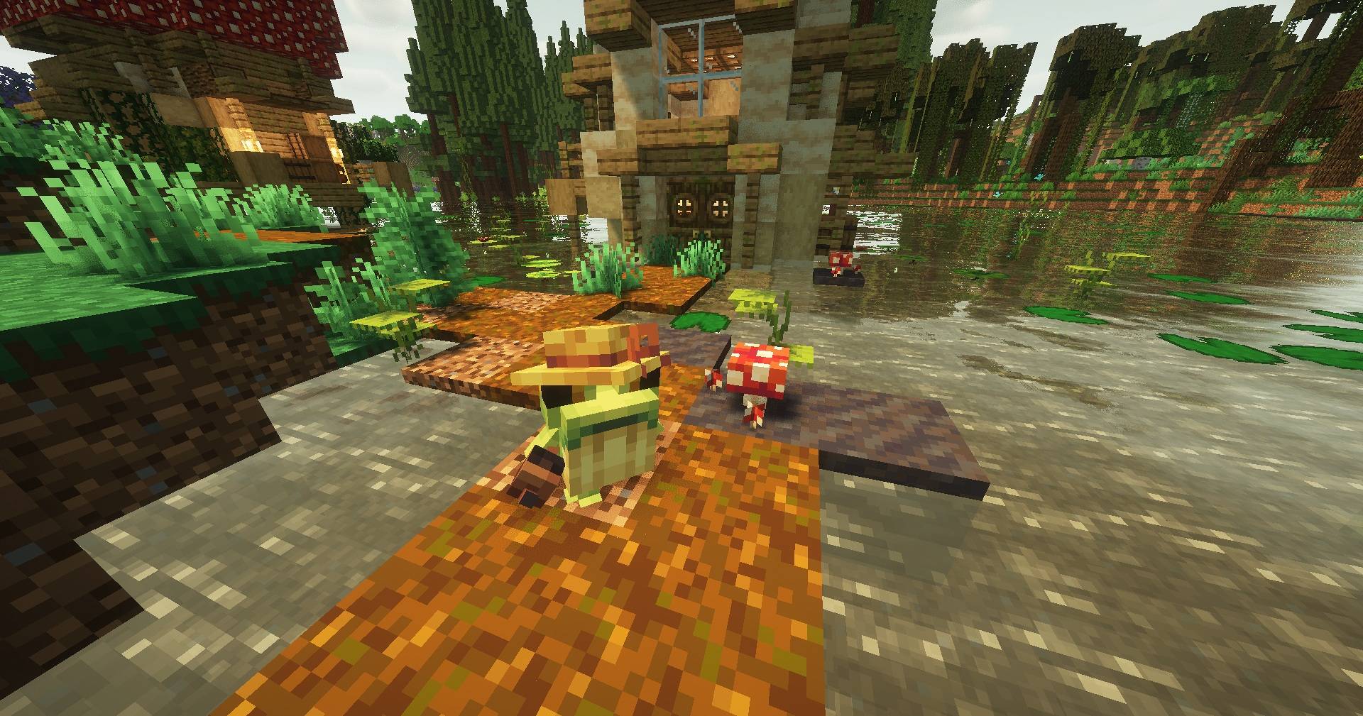 Thumbnail One of the many ribbits that live in mushroom villages and play music together