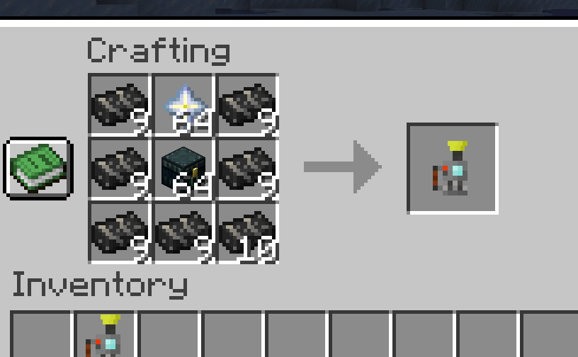 Crafting Recipe for the Bodyguard Storage Device