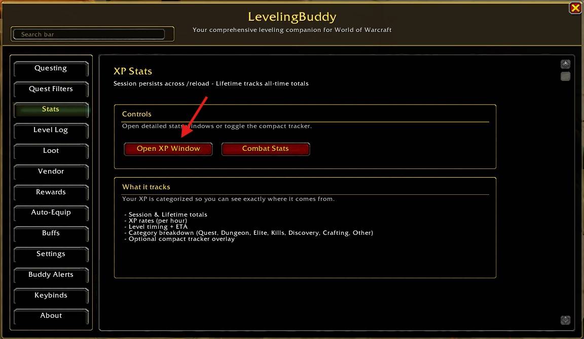 Thumbnail This is a breakdown of the Stats tab.