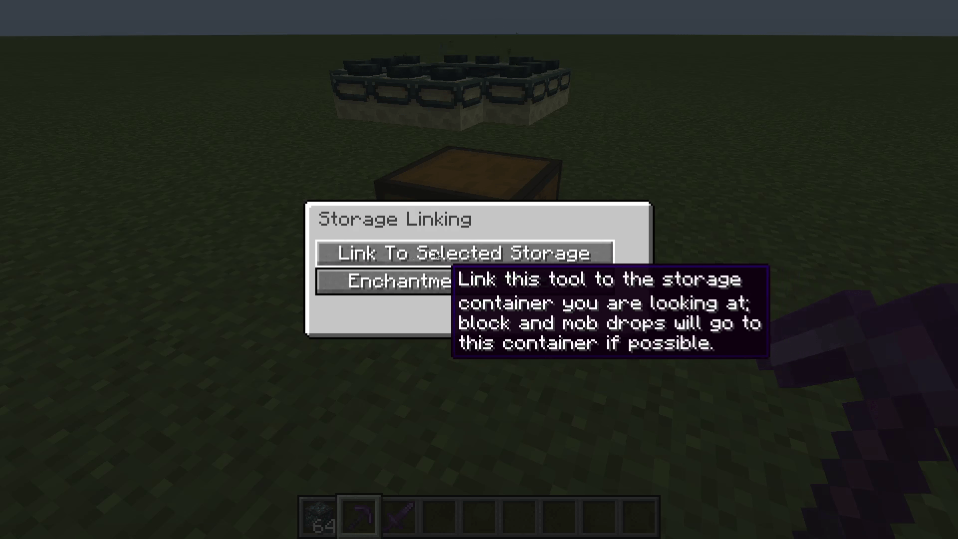 Linking to chest
