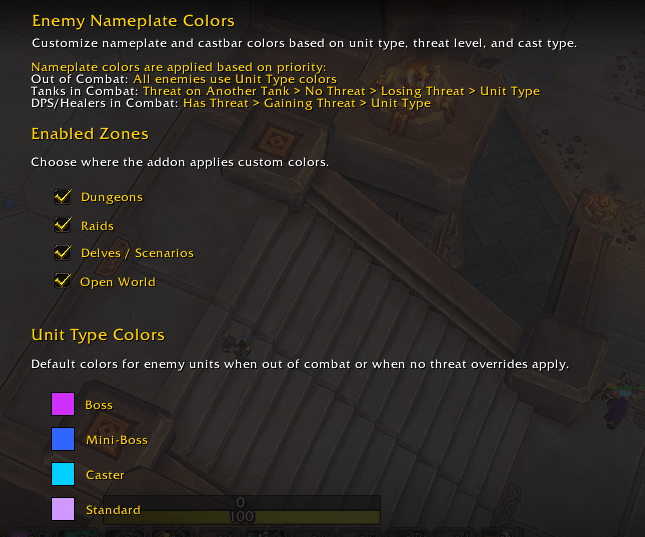 Zone and Unit Type Colors