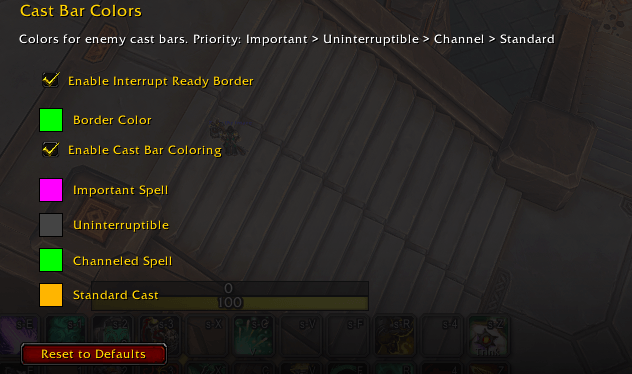 Cast Colors and Interrupt Ready Border