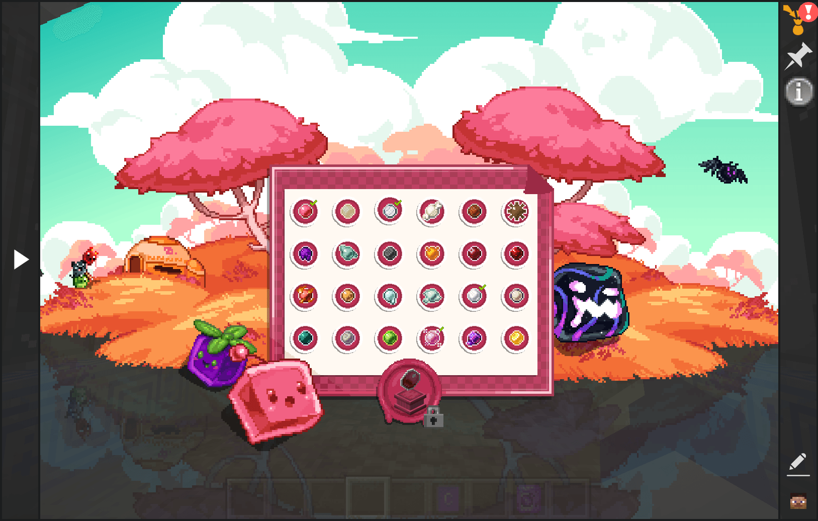Thumbnail Find and craft various splendid slimes, and combine them together to farm their plorts!