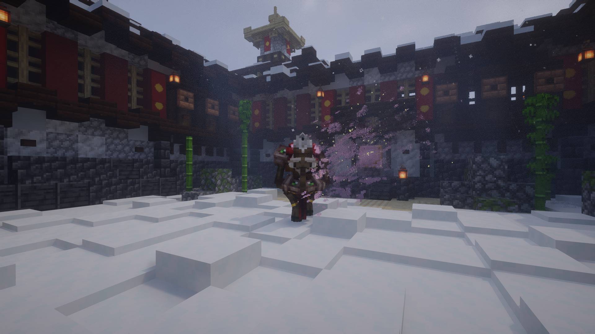 Thumbnail A monastery with a monk that gives you an parkour challenge