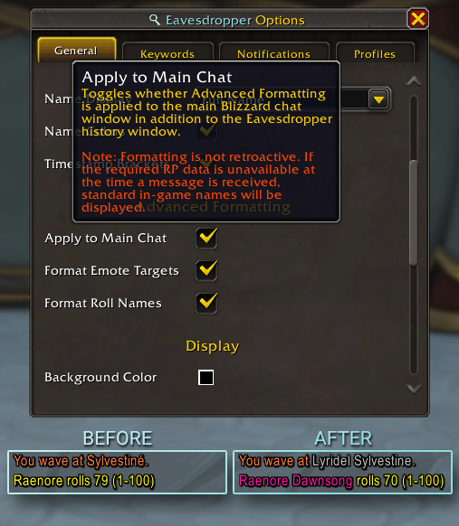 Thumbnail On the left hand we have the chatbox showing a multi-message.
On the right hand we have the Eavesdropper history window that realizes it is the same emote and only shows the name once per emote!