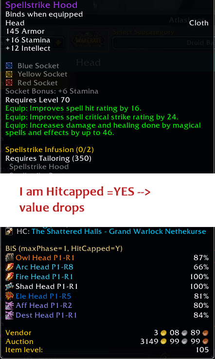 TBCA BIS: Best in Slot Tooltips, EPV GearScore,  AtlasLoot+,Talents, Remote Gear Share/Inspect, Simple Gear rack