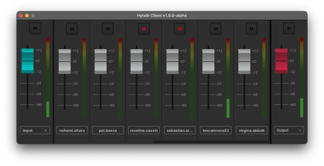 Hytalk Mixer View