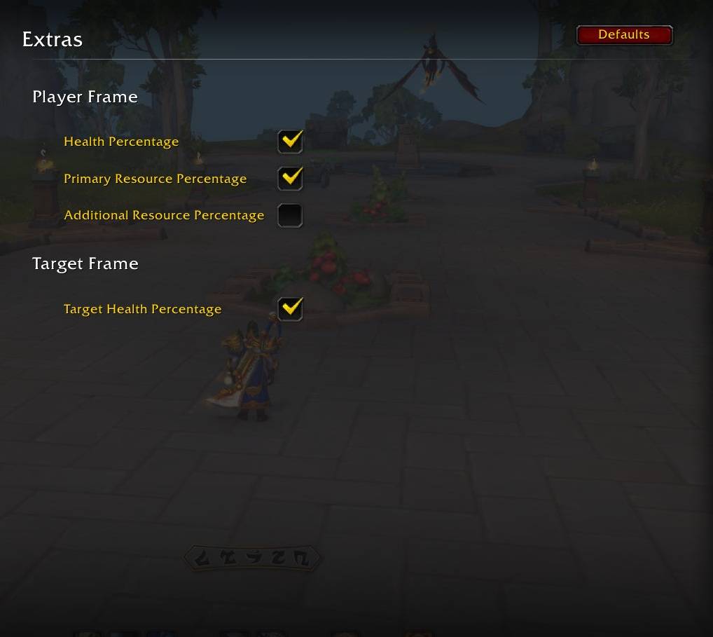 Another view of the options pane (found within the games Options > Addon tab)