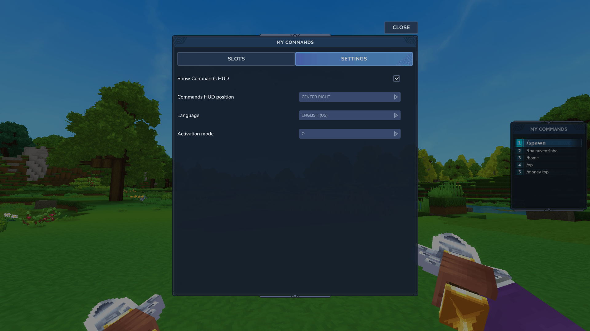 Settings Screen - EasyCommands.png