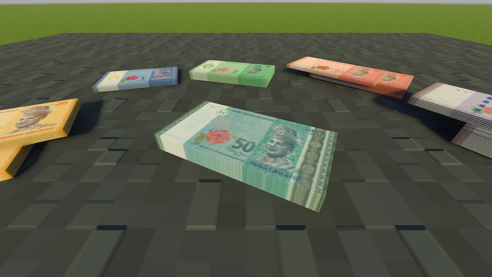 Addon Wang Ringgit Malaysia MCPE - 6 Denominations