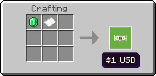 Real Money USD - $1 Recipe