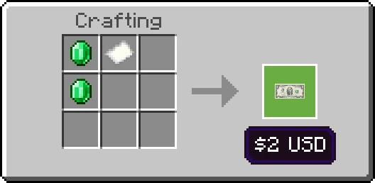 Real Money USD - $2 Recipe