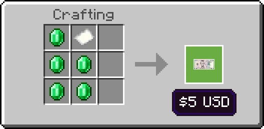 Real Money USD - $5 Recipe