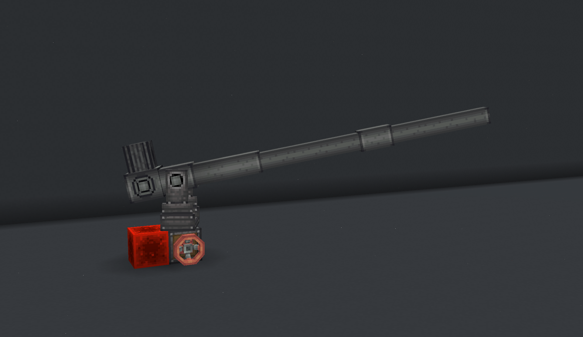 Steel cannon with quick firing breech