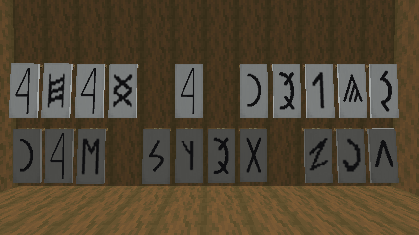 "Éljen a haza" ... "sok betű van" (removed the recipes for alot of the pattern items, as the wandering trader now sells everything.)