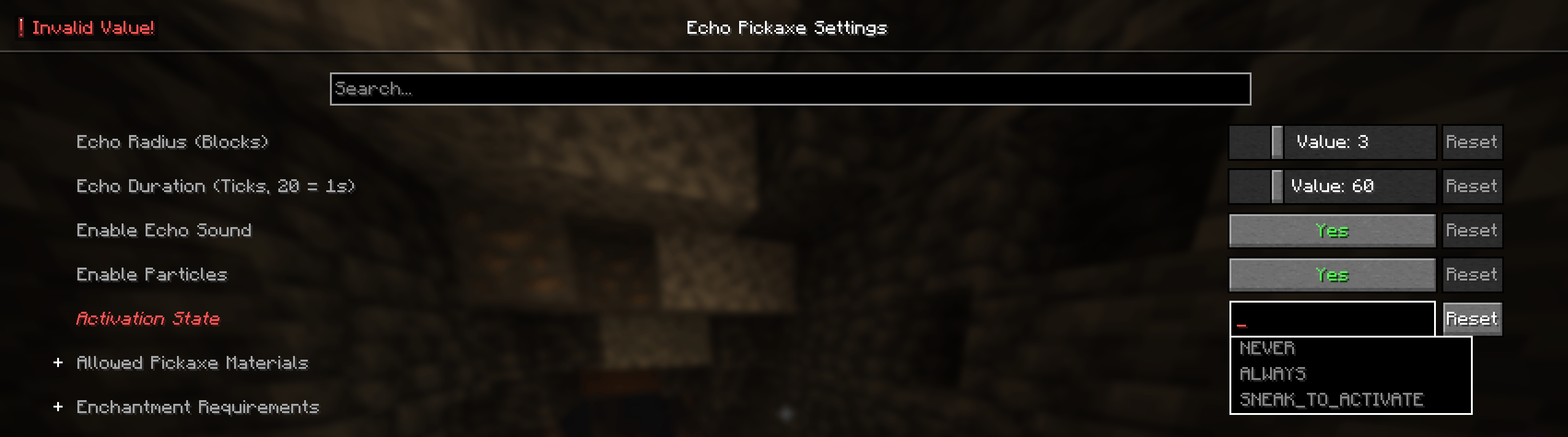 Easily configure the scan radius, glowing duration, and global activation state directly in-game. ⚙️🛠️