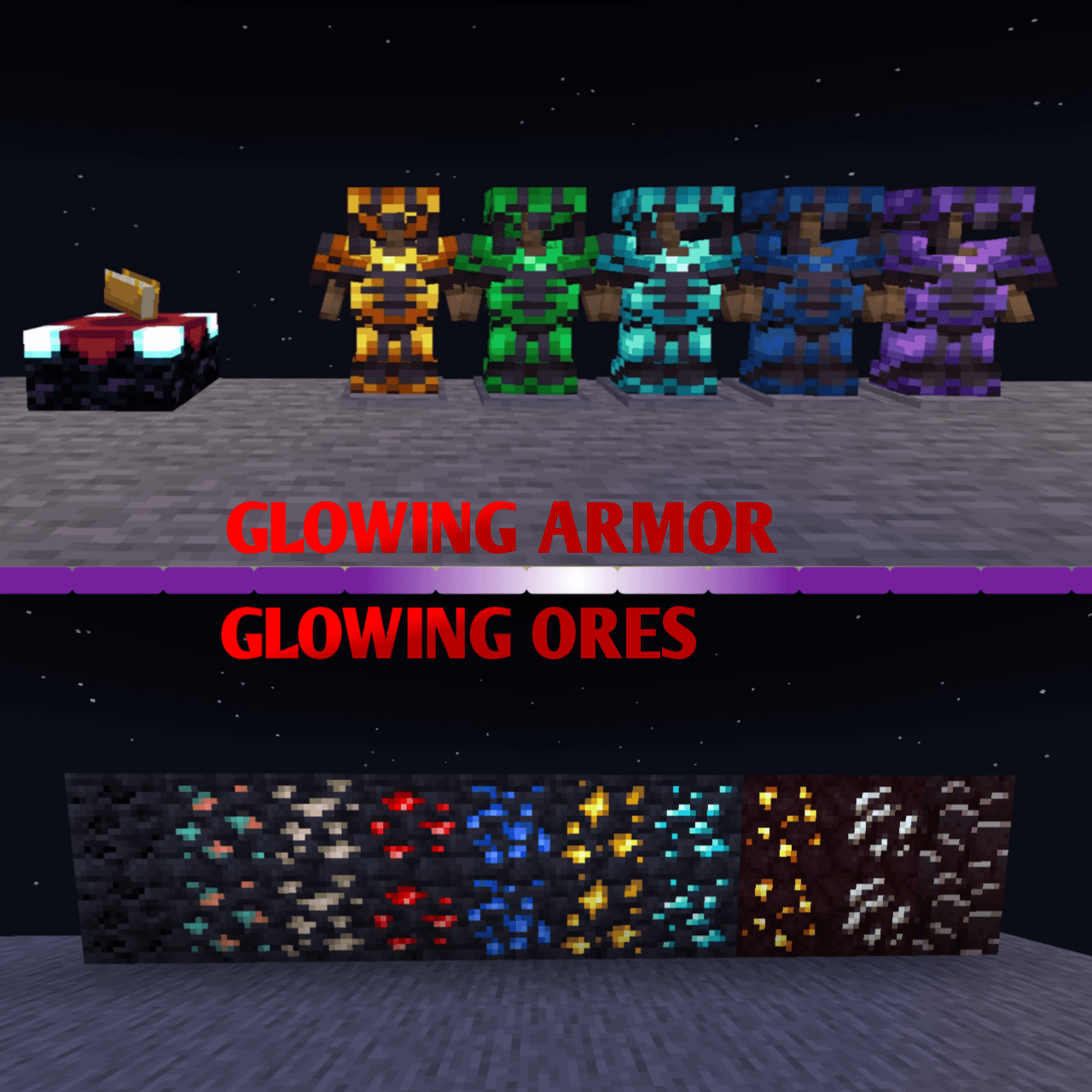 GLOWING ARMOR AND GLOWING ORES β¨