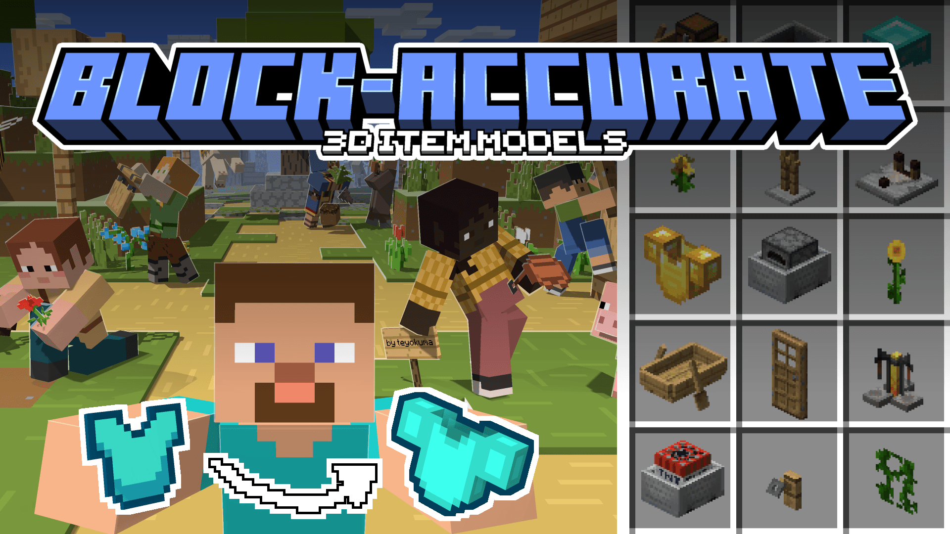 Block-Accurate: 3D Item Models - Minecraft Resource Packs - CurseForge