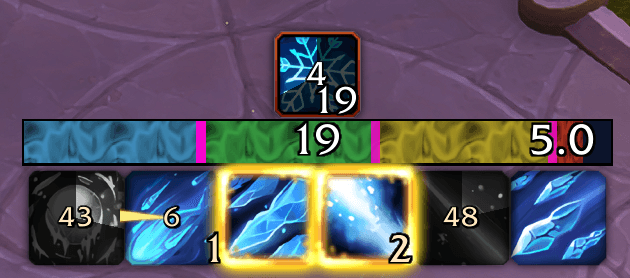 Frost Mage with Freezing stack bar enabled