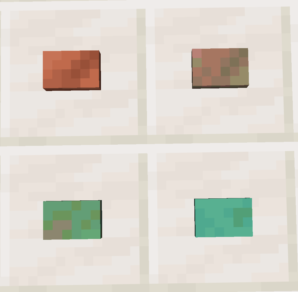 Four beautiful stages of oxidation to decorate your builds and upgrade your redstone circuits! ✨