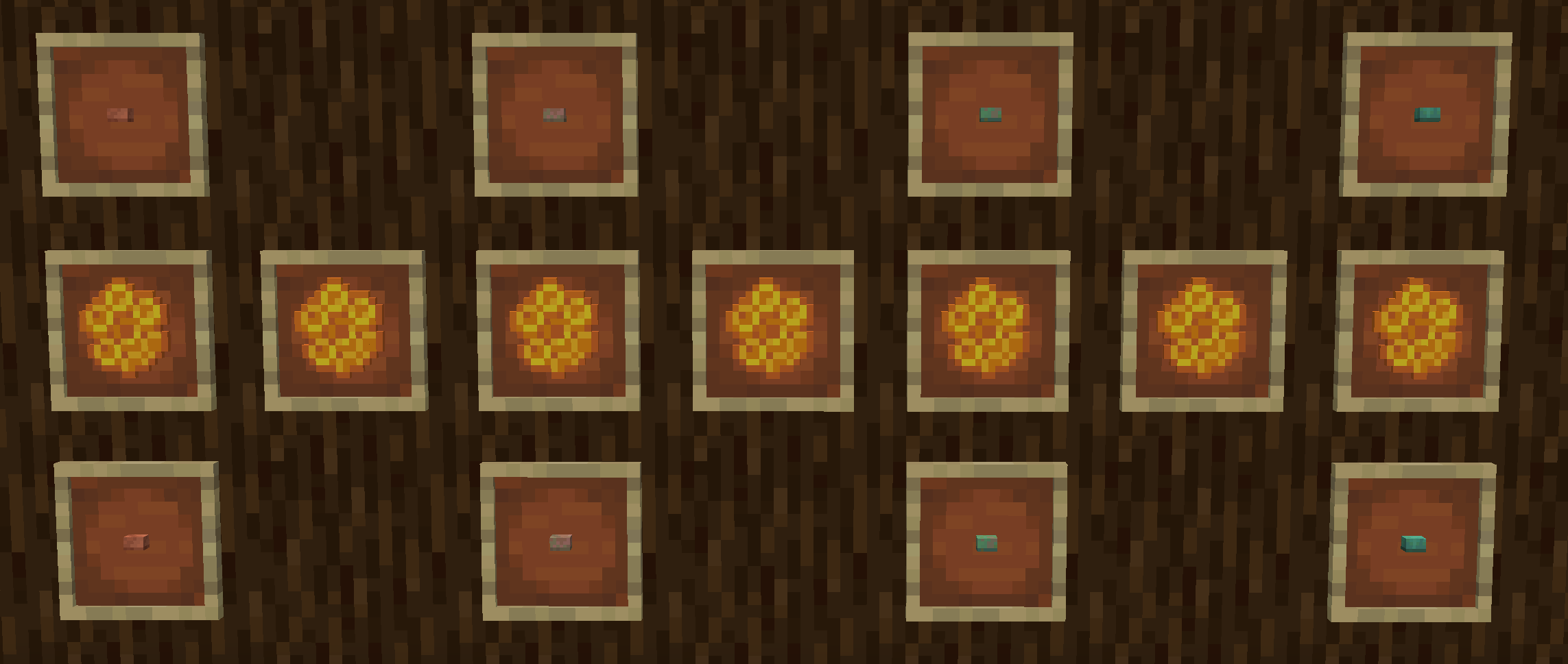 Every single variant available in the mod, including the waxed versions to lock your preferred timings forever. 🍯