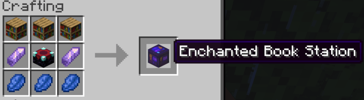 Thumbnail Enchanted Book Station Crafting Recipe