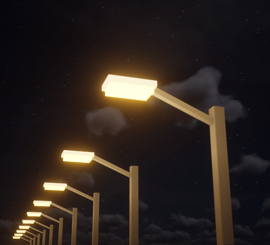 Streetlight that automatically turn off/on based on the time (day/night)
