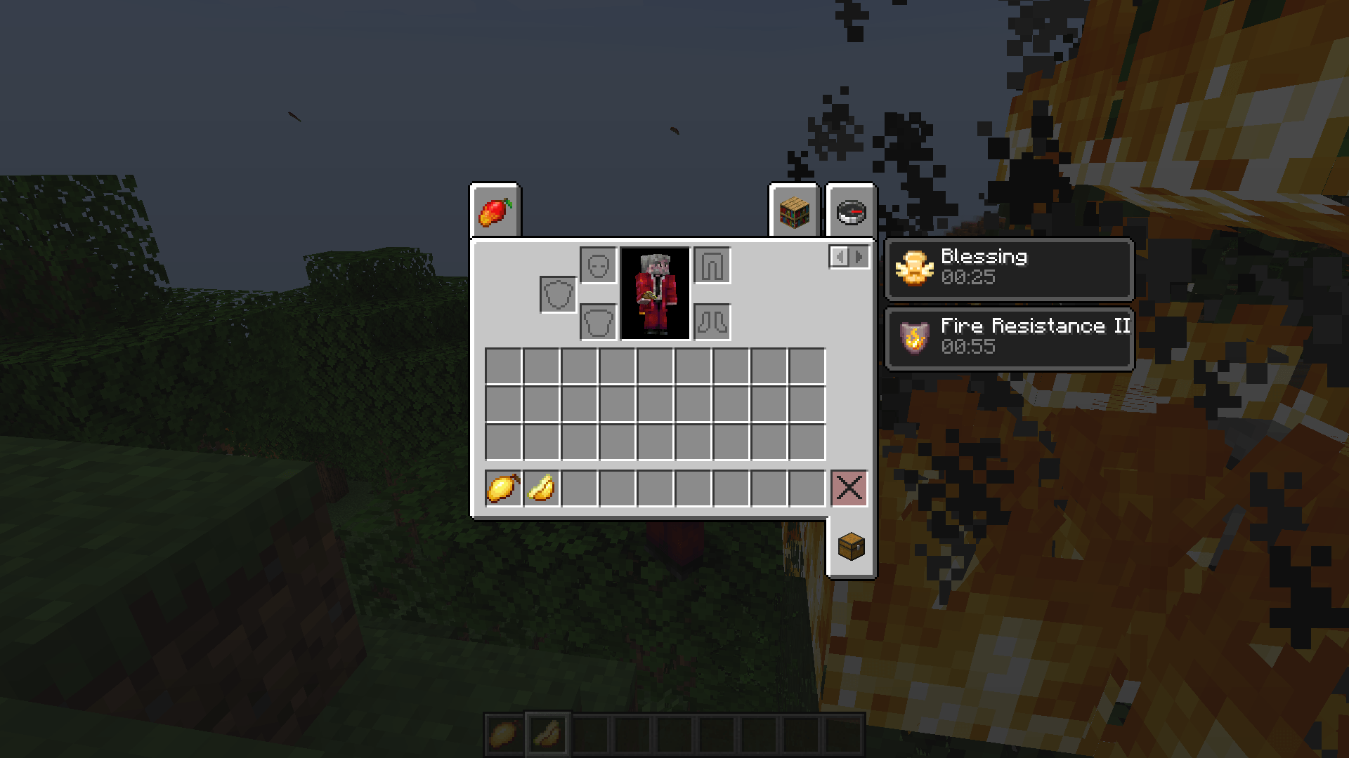 A new unique status effect. When active, the player shoots 8 Golden Pits in all directions every 2 seconds!