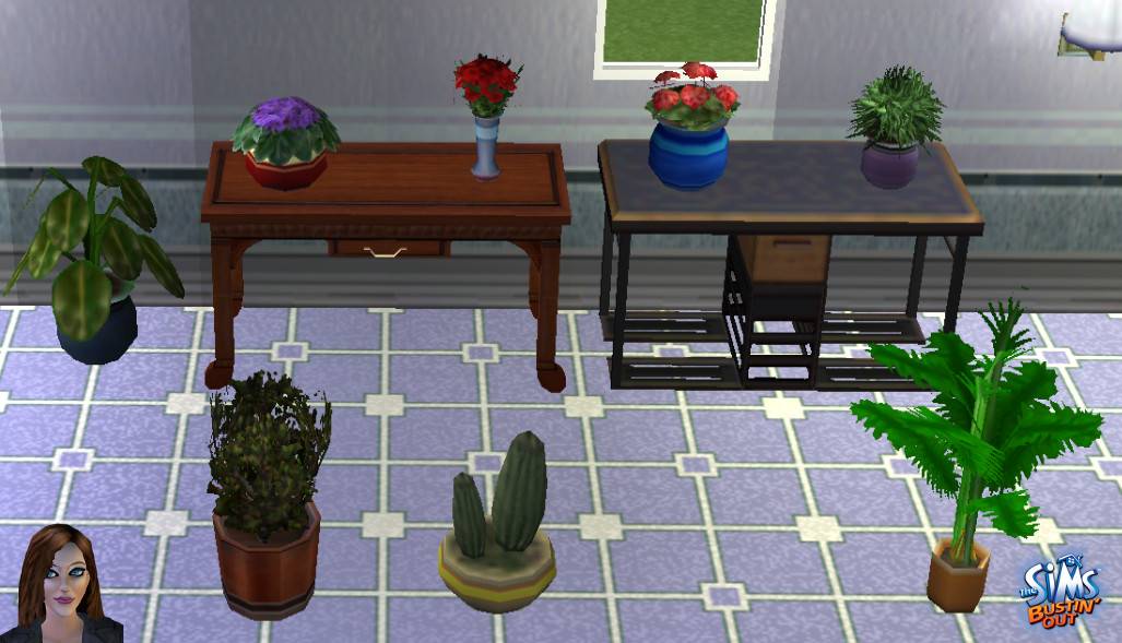 Thumbnail The Sims Bustin' Out plants as seen in the GameCube version