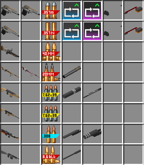 Thumbnail Gun next to it ammo and attachments