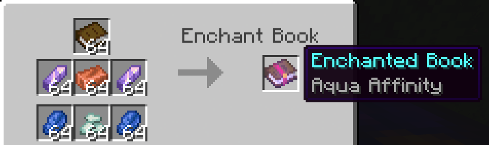 Thumbnail Aqua Affinity Crafting Recipe