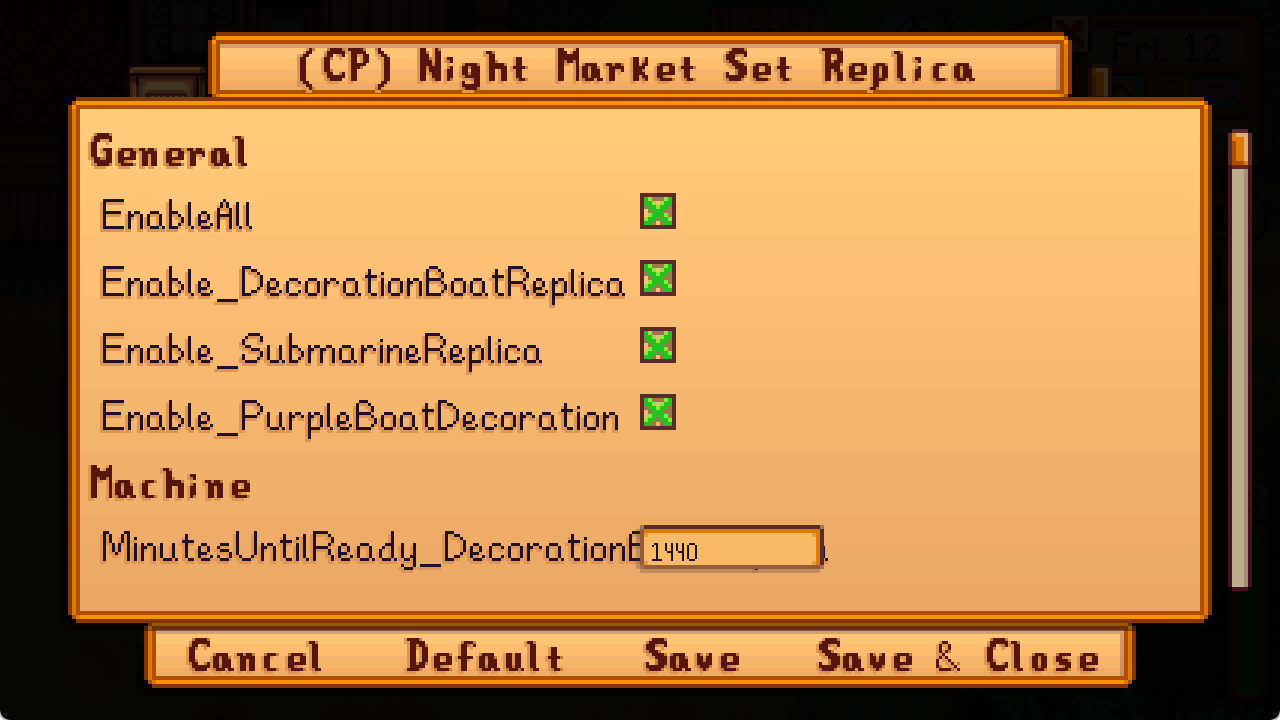 [CP] Night Market Set Replica