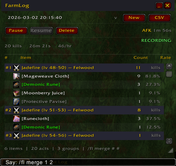 Thumbnail Farming 2 more places and mobs are out of level bound but you can merge them