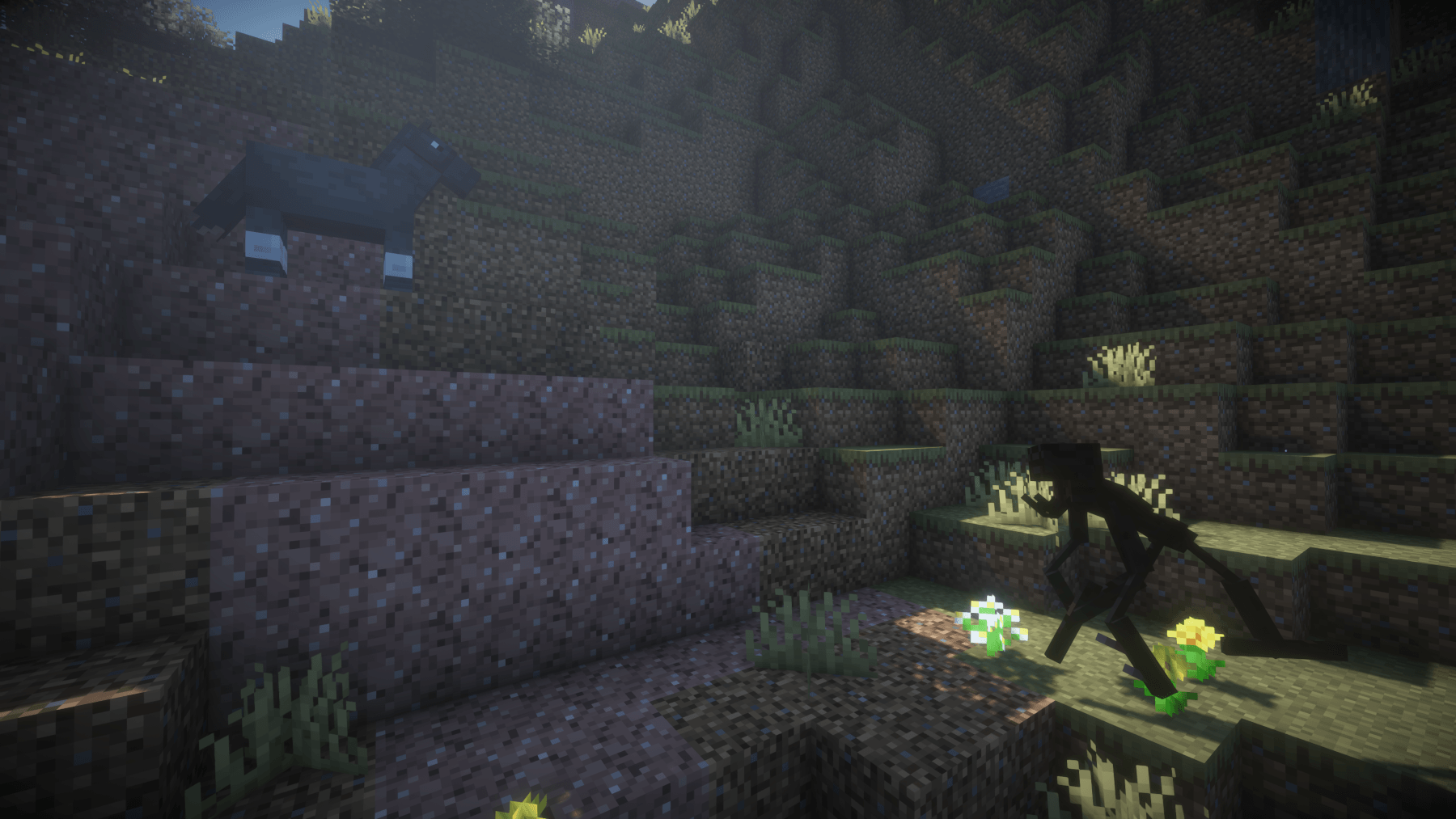 That strange Enderman is charging that horse 🤔