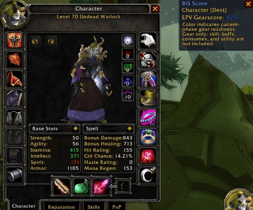 TBCA BIS: Best in Slot Tooltips, EPV GearScore,  AtlasLoot+,Talents, Remote Gear Share/Inspect, Simple Gear rack