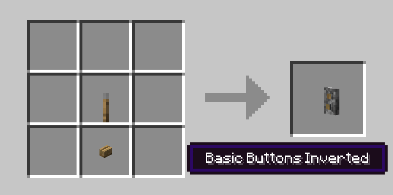 Basic Buttons Inverted Recipe