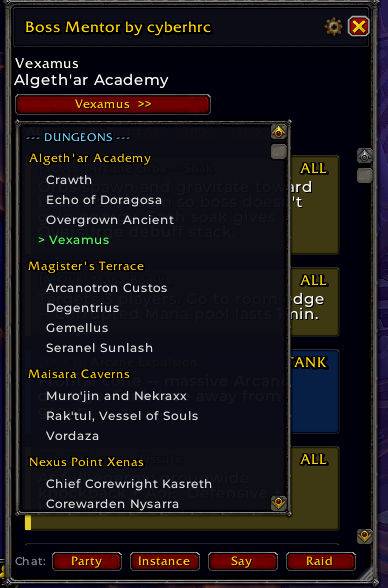 List of all dungeons / raids