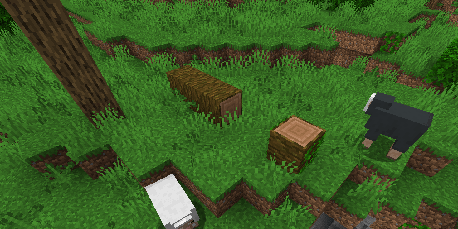 Naturally generated fallen tree structure