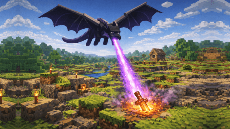 تحميل مود تحدي تنين النهاية المجنون لماين كرافت