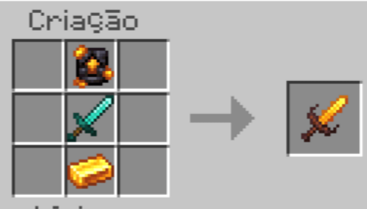 All other Vulcanium items follow this same order:
Vulcanium upgrade
Diamond item
Vulcanium ingot