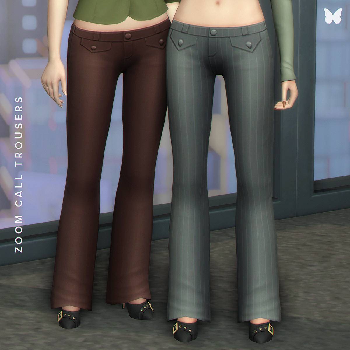 Zoom Call Trousers - The Sims 4 Create a Sim - CurseForge
