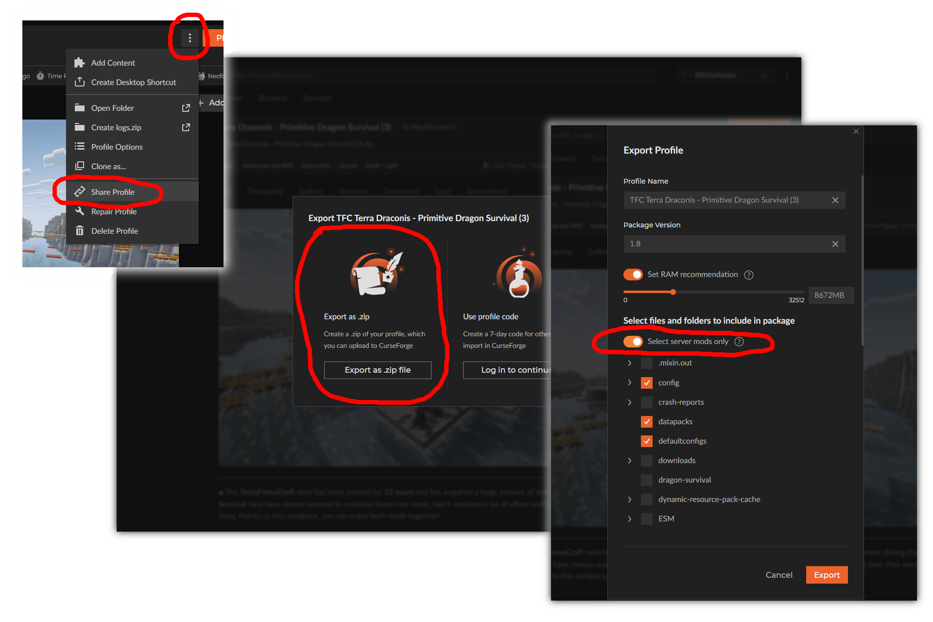 Creating server version
